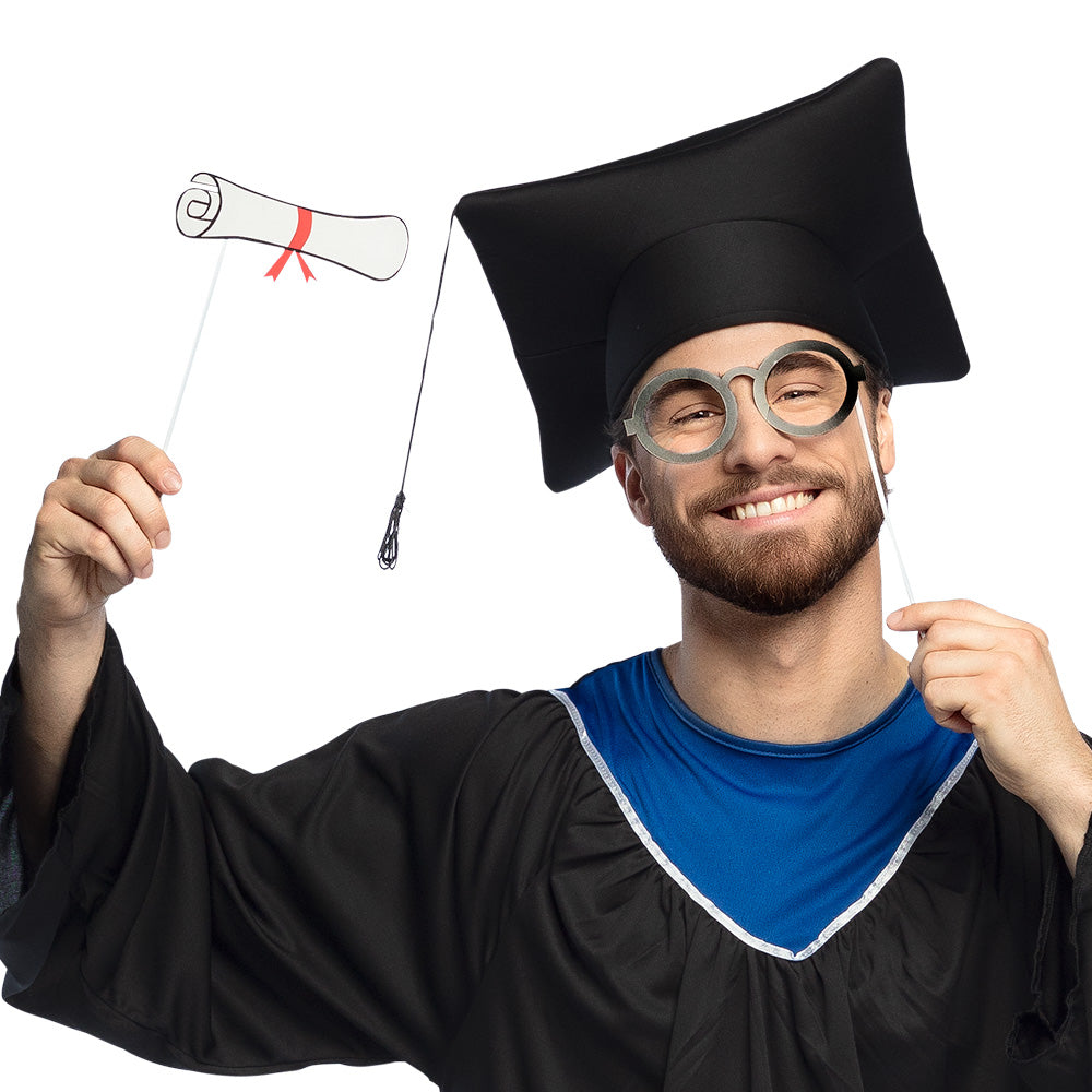 Kit 10 Photo Props Remise de Diplôme - Accessoires Fête Graduation