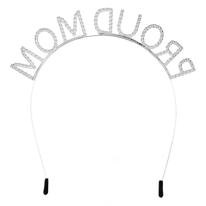Serre-tête Bride Brillant « Proud Mum » - Accessoire de Mariage Luxe