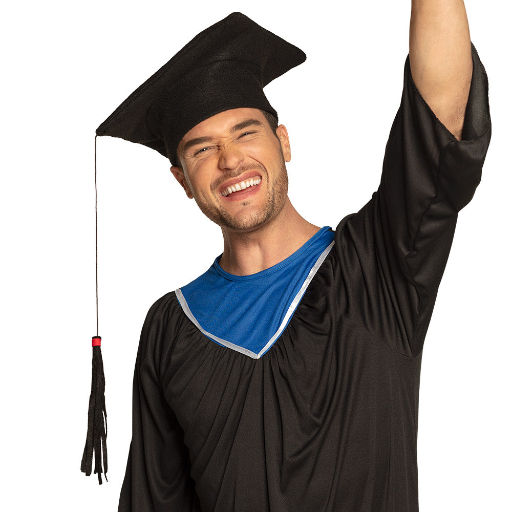 Toque de Graduation Noire avec Gland - Déguisement Étudiant