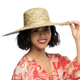 Chapeau de Paille Adulte 59cm - Accessoire Hawai Déguisement