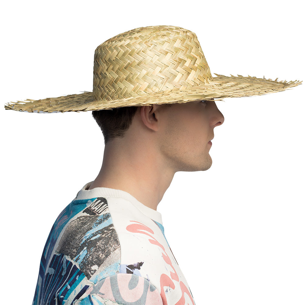 Chapeau de Paille Adulte 59cm - Accessoire Hawai Déguisement