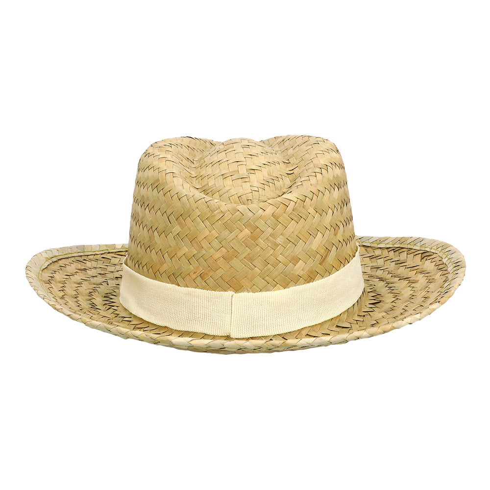 Chapeau de Cowboy Paille Naturelle - Accessoire Western Adulte