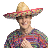 Sombrero Mexicain Coloré - Chapeau Paille Rose Fiesta