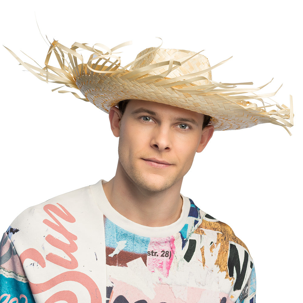 Chapeau de Paille Mexicain Géant - Sombrero Festif XXL