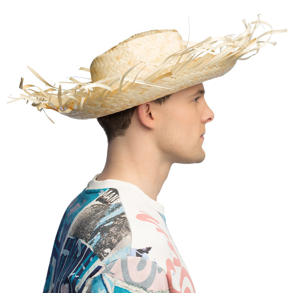 Chapeau de Paille Mexicain Géant - Sombrero Festif XXL