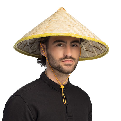 Chapeau Conique Asiatique 59cm - Accessoire Déguisement
