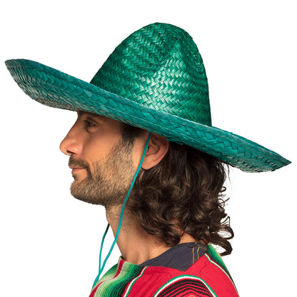 Sombrero Mexicain Paille Coloré - 5 Teintes Festives
