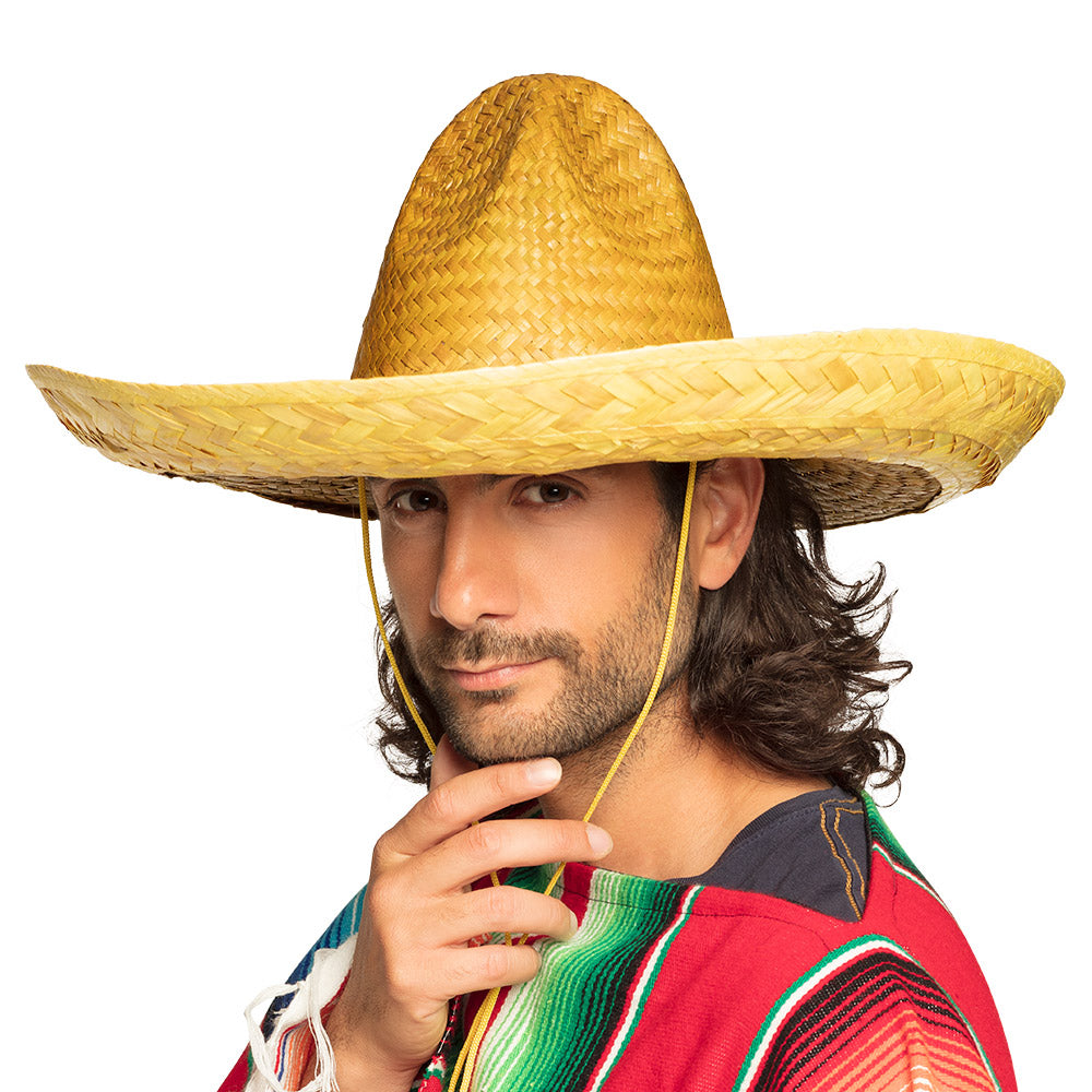 Sombrero Mexicain Paille Coloré - 5 Teintes Festives