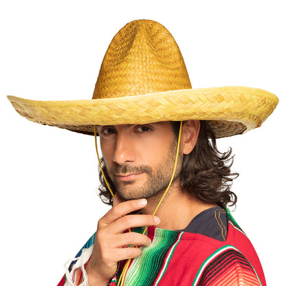 Sombrero Mexicain Paille Coloré - 5 Teintes Festives