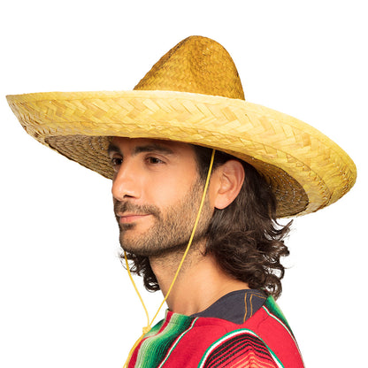 Sombrero Mexicain Paille Coloré - 5 Teintes Festives