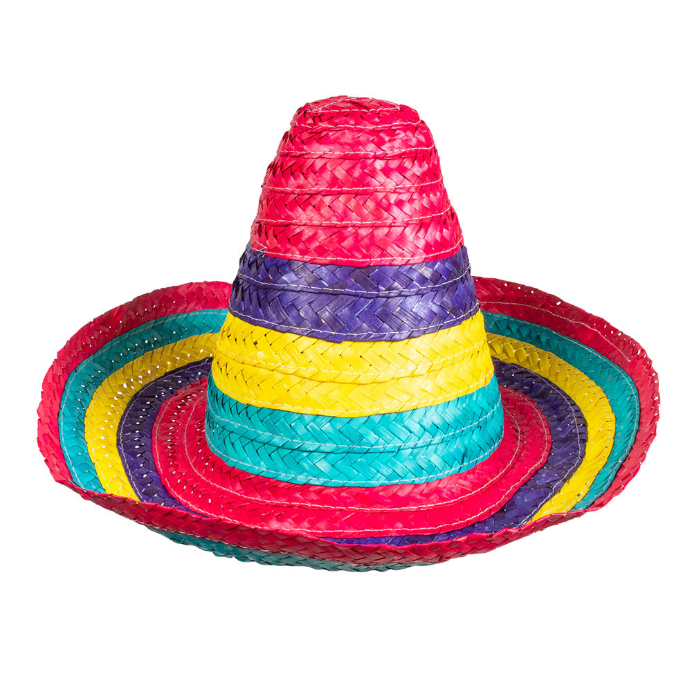 Sombrero Mexicain Coloré - Chapeau de Fête Enfant/Adulte