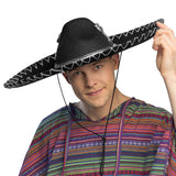 Grand Sombrero Mexicain Noir - Chapeau Fiesta Adulte