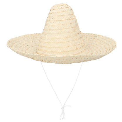 Sombrero Mexicain Paille - Chapeau de Fiesta Coloré Adulte