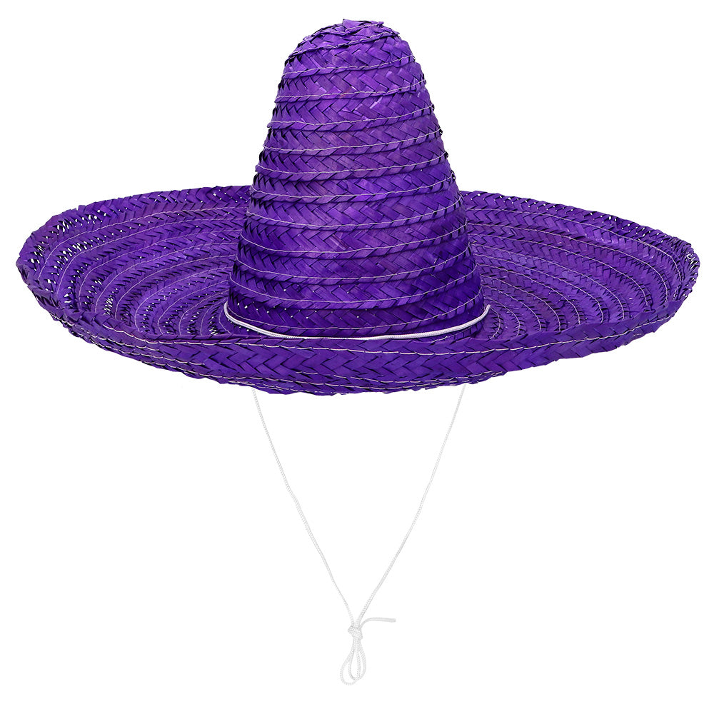 Sombrero Mexicain Paille - Chapeau de Fiesta Coloré Adulte