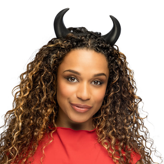 Cornes de Diable Noires - Accessoire Déguisement Demon