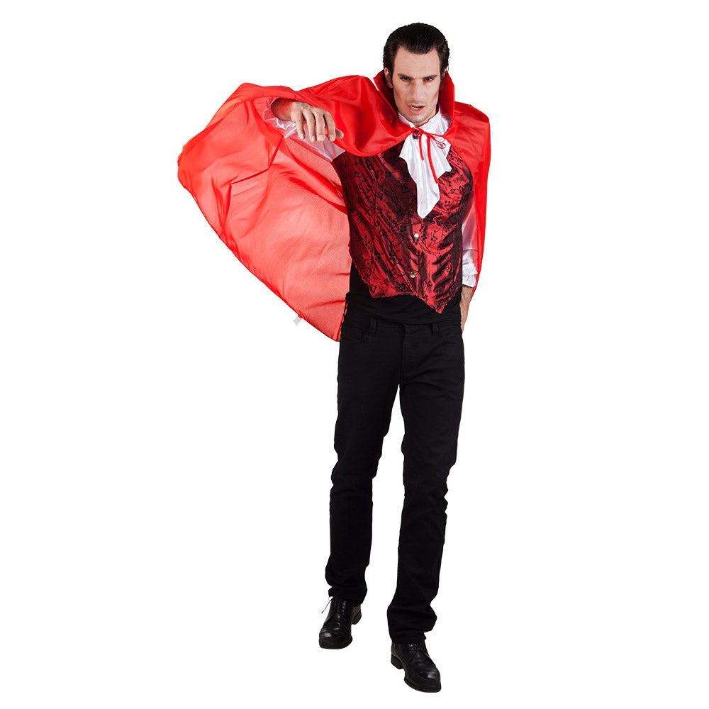 Déguisement Vampire Comte Dracula avec Cape Rouge