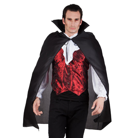 Déguisement Vampire Élégant Homme avec Cape Noire