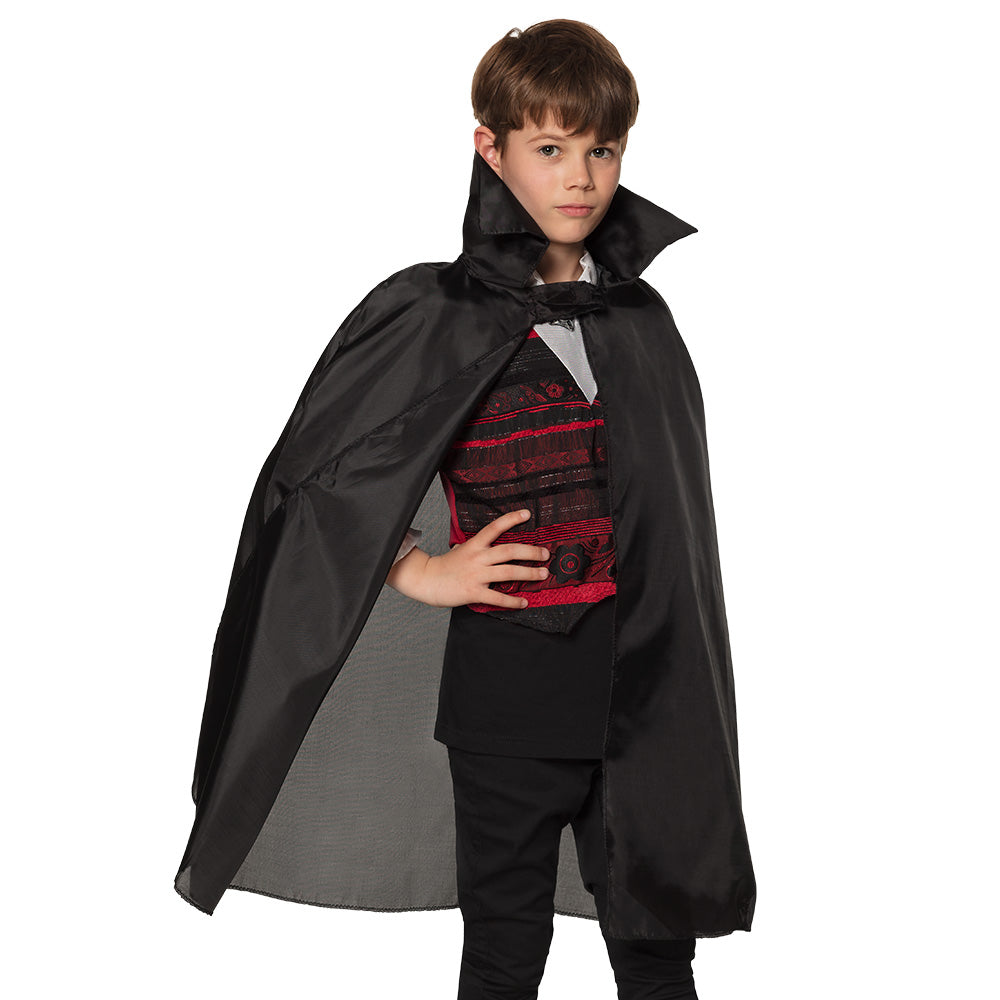 Déguisement Vampire Enfant - Cape Noire et Costume Élégant