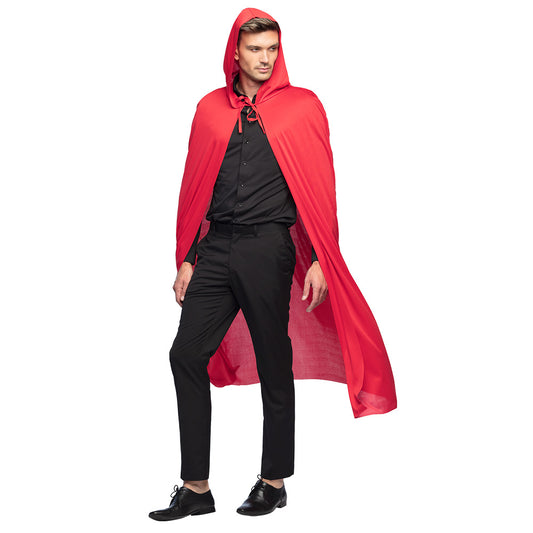 Cape à Capuche Rouge et Noir - Déguisement Vampire Unisexe