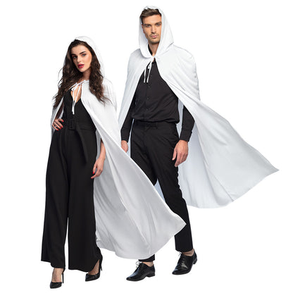 Cape à Capuche Blanche Fantôme - Déguisement Adulte Unisexe