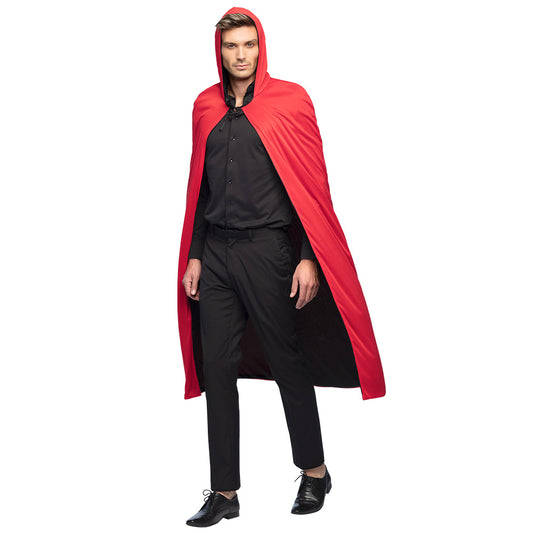 Cape Rouge Vampire Réversible avec Capuche - Déguisement Adulte