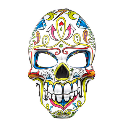 Masque Crâne Mexicain Coloré - Día de Muertos