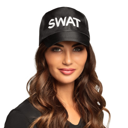Casquette SWAT noire - Accessoire déguisement policier