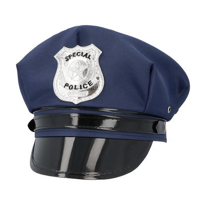 Casquette Policier Spécial Police Bleu Marine Adulte