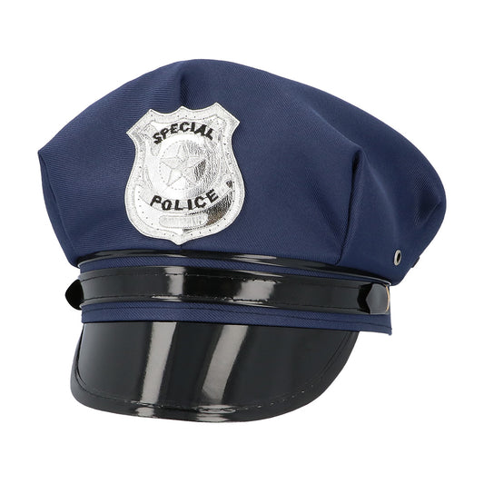 Casquette Policier Spécial Police Bleu Marine Adulte