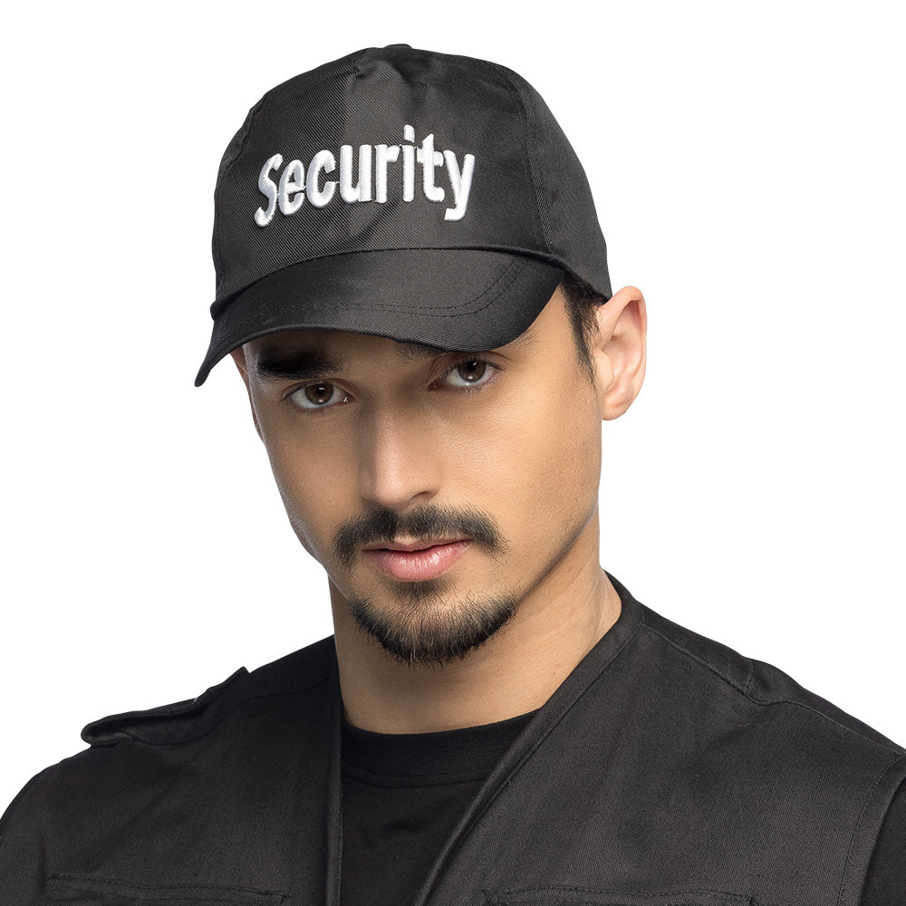 Casquette Security Noire - Accessoire Professionnel de Sécurité