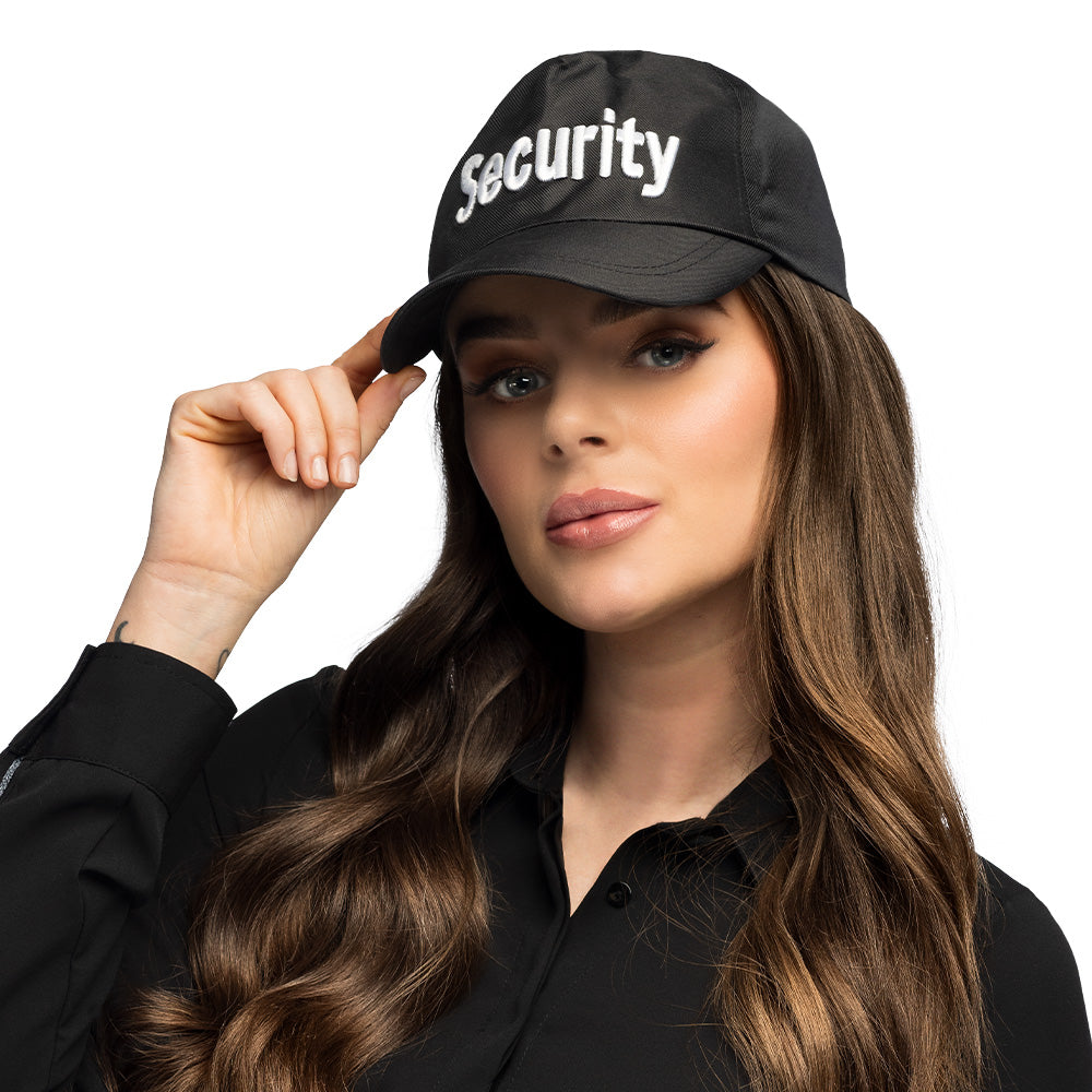 Casquette Security Noire - Accessoire Professionnel de Sécurité