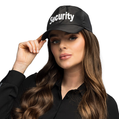 Casquette Security Noire - Accessoire Professionnel de Sécurité