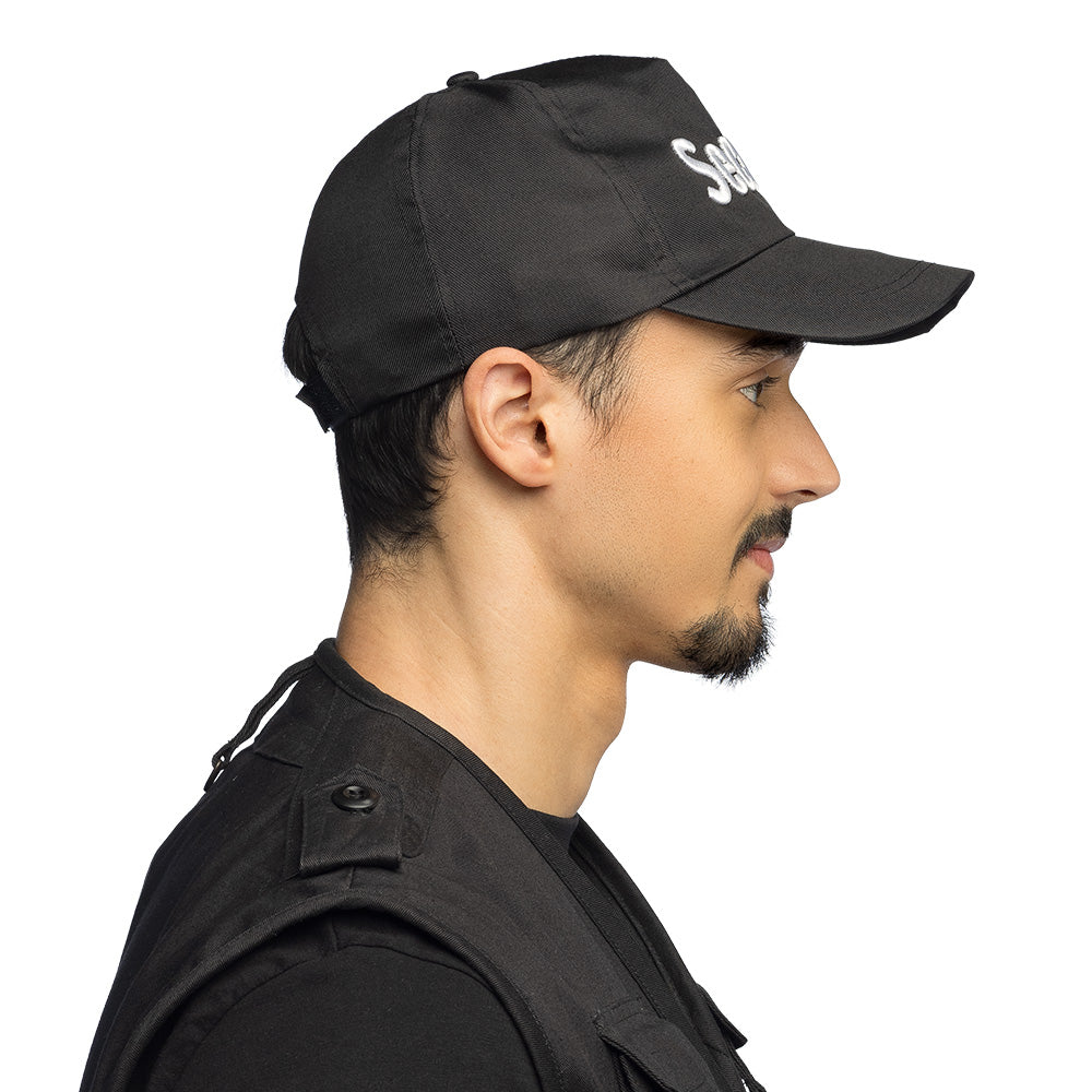 Casquette Security Noire - Accessoire Professionnel de Sécurité