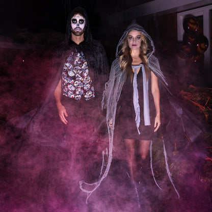 Gilet Tête de Mort Colorée - Déguisement Halloween Adulte