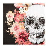 Gobelets Crâne Fleurs Rose - 8 pièces Halloween Gothique