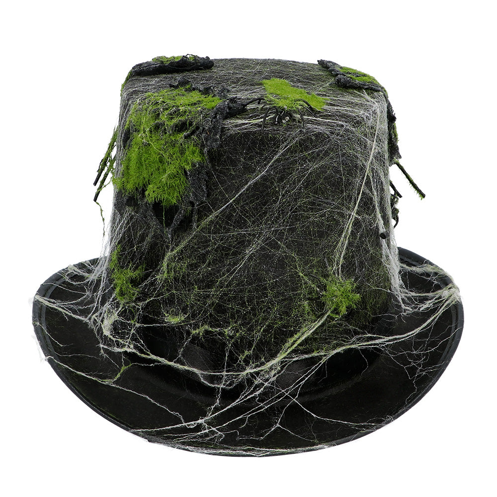 Chapeau Haut-de-Forme Mousse et Lichen Nature Adulte