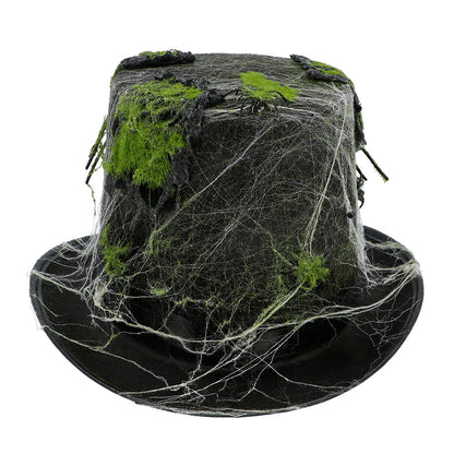 Chapeau Haut-de-Forme Mousse et Lichen Nature Adulte