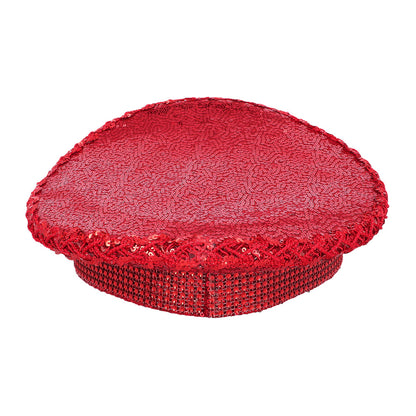 Chapeau Diable Cornes Paillettes Rouge - Accessoire Déguisement