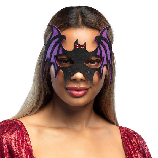 Masque Chauve-Souris Ailes Halloween 4 Couleurs