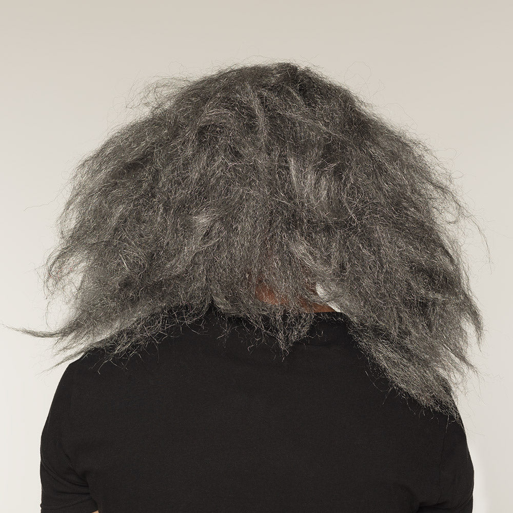 Masque Clown Terrifiant avec Cheveux Gris - Déguisement Horror