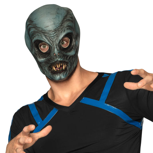 Masque Crâne Zombie Vert Terrifiante - Déguisement Halloween
