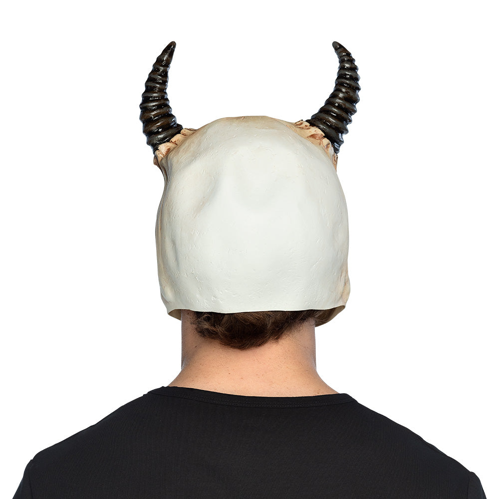 Masque Crâne Diabolique avec Cornes - Halloween Gothique