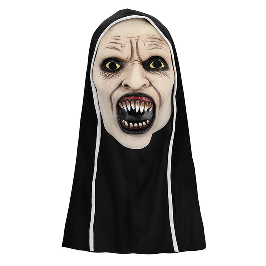 Masque Vampire Religieux avec Capuche - Déguisement d'Horreur