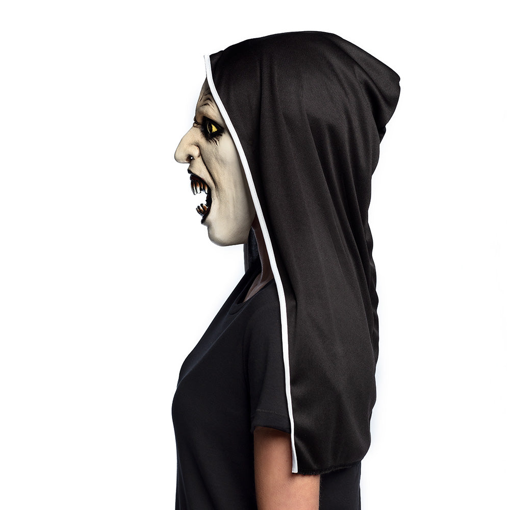 Masque Vampire Religieux avec Capuche - Déguisement d'Horreur
