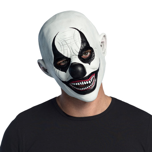 Masque Clown Terrifiant Blanc - Déguisement Effrayant Halloween