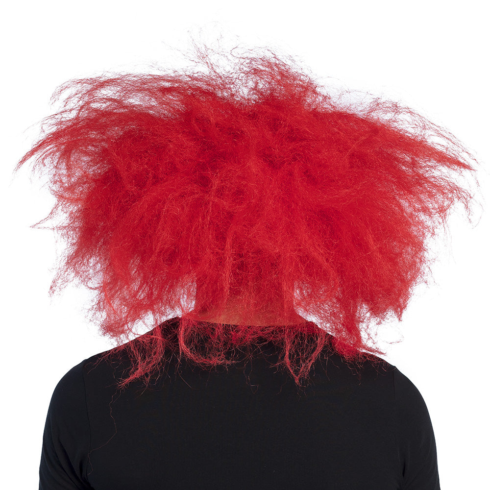 Masque Clown Terrifiant avec Cheveux Rouges - Halloween