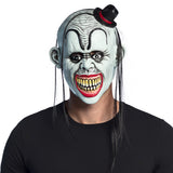 Masque Clown Terrifiant avec Cheveux Longs - Déguisement Adulte