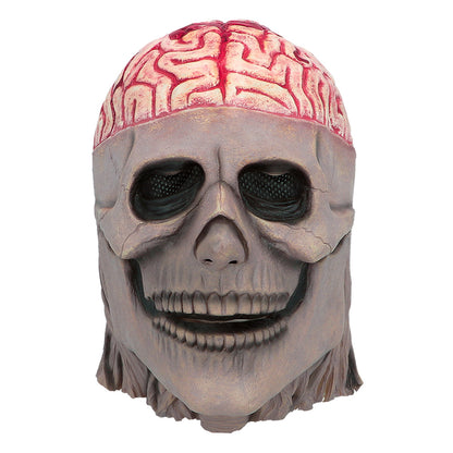 Masque Tête de Mort avec Cerveau - Déguisement Halloween