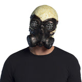 Masque Steampunk Crâne Rouillé avec Respirateur Post-Apocalyptique