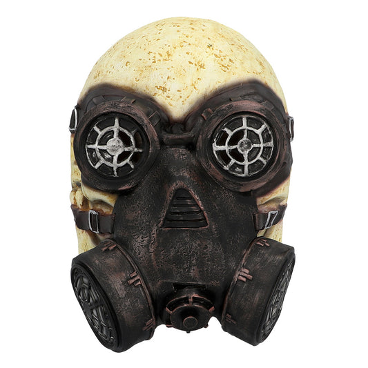 Masque Steampunk Crâne Rouillé avec Respirateur Post-Apocalyptique